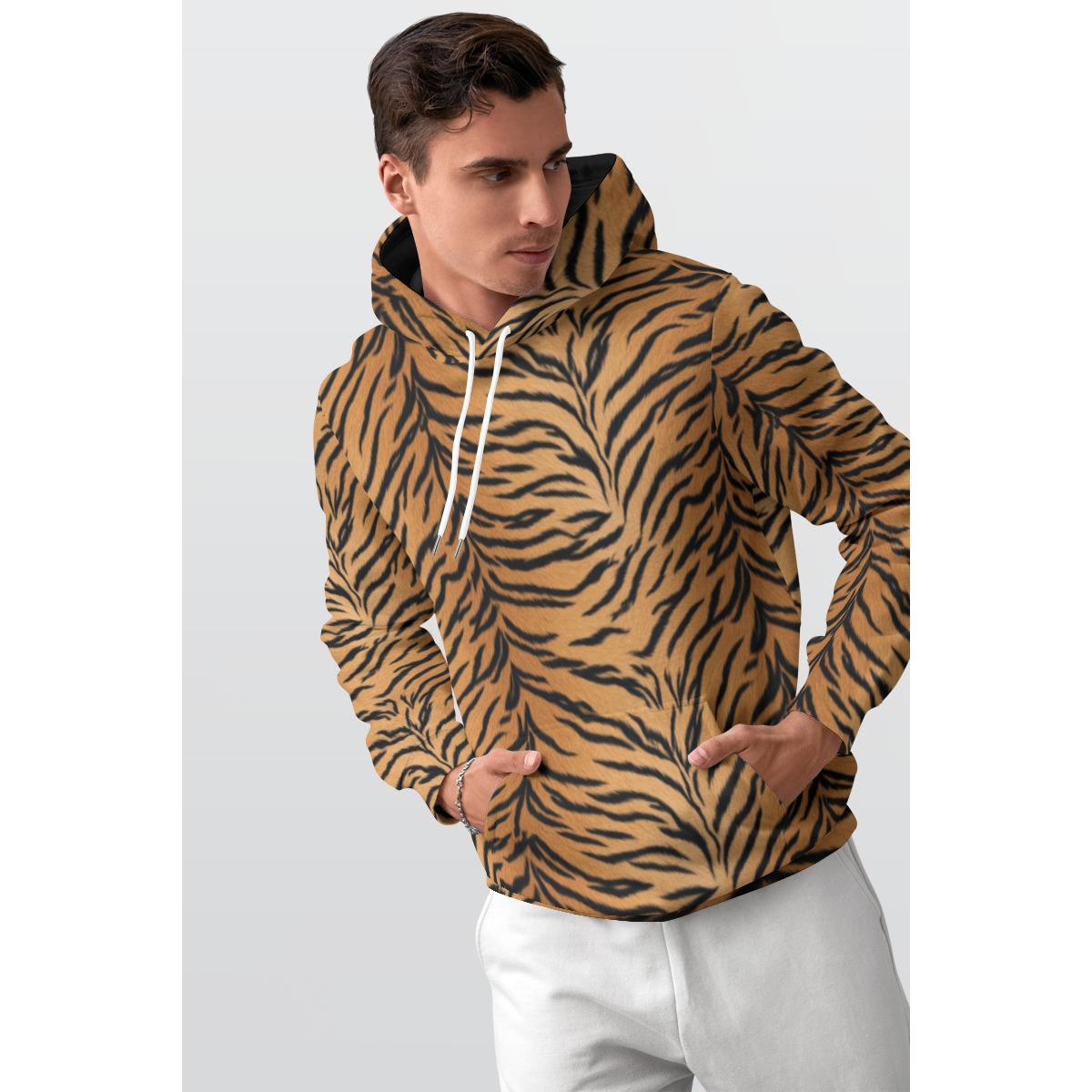 All-Over Print Men's Thicken Pullover Hoodie (PASFX)