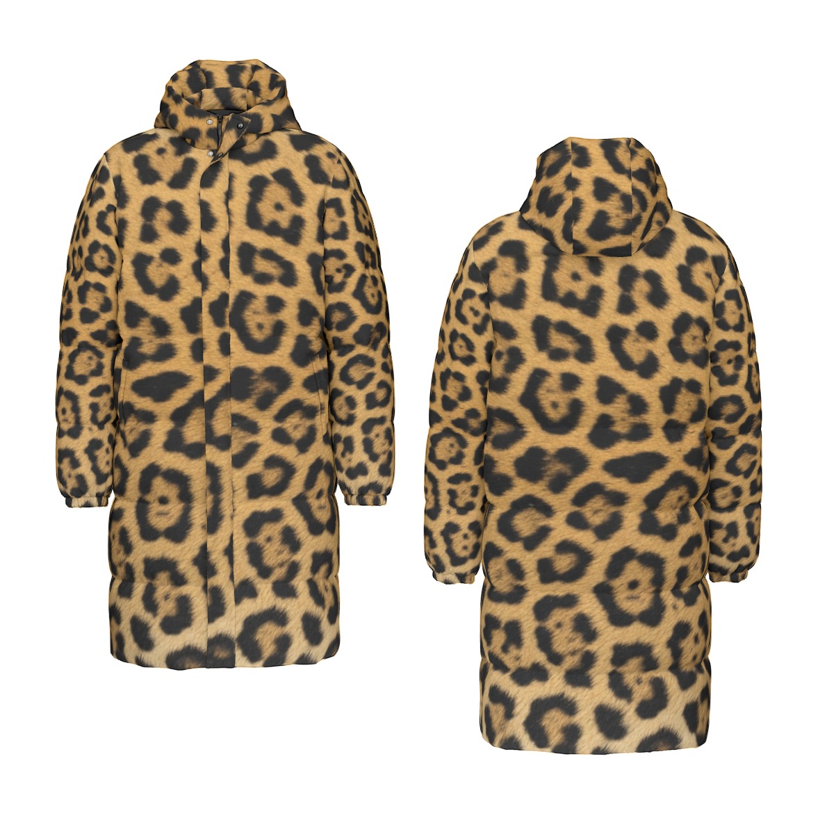 All-Over Print Unisex Long Down Jacket (PAD76)