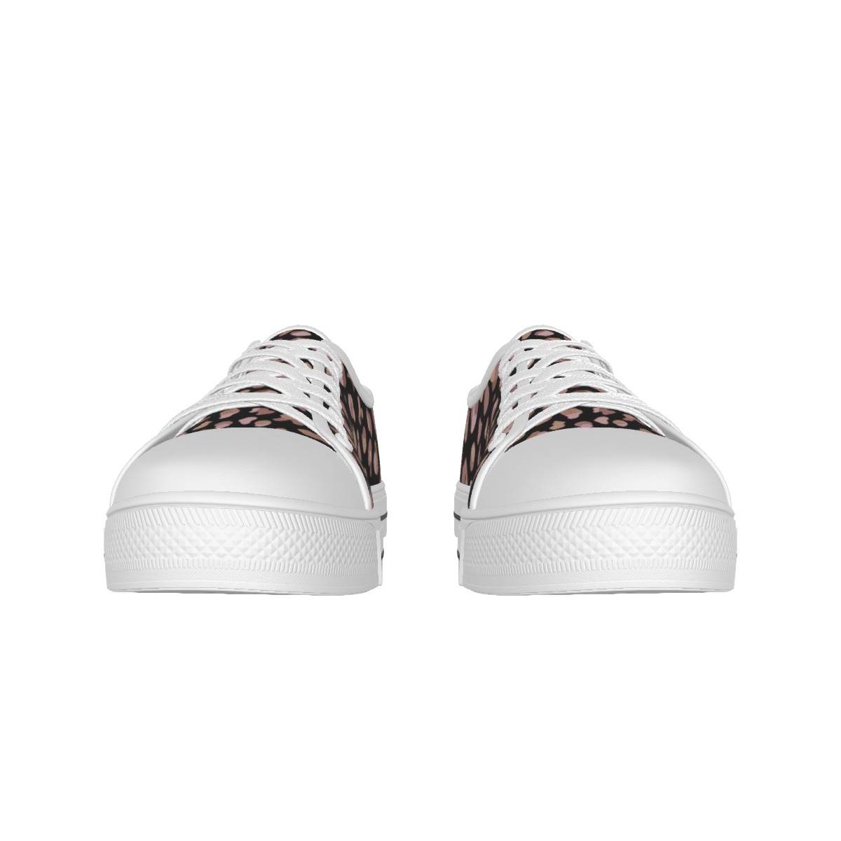 All-over Print Women's White Sole Canvas Shoes (PB2UL)