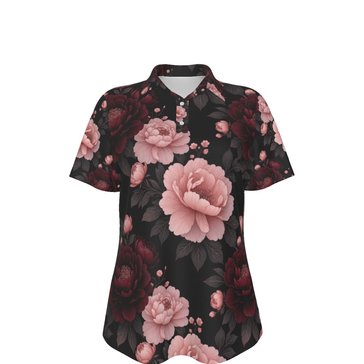 All-Over Print Women's Sports Polo Shirt (P9TCT)