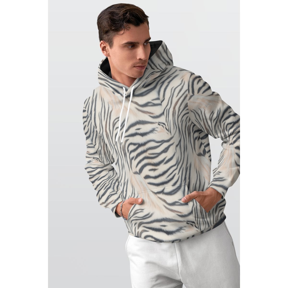 All-Over Print Men's Thicken Pullover Hoodie (PARR8)